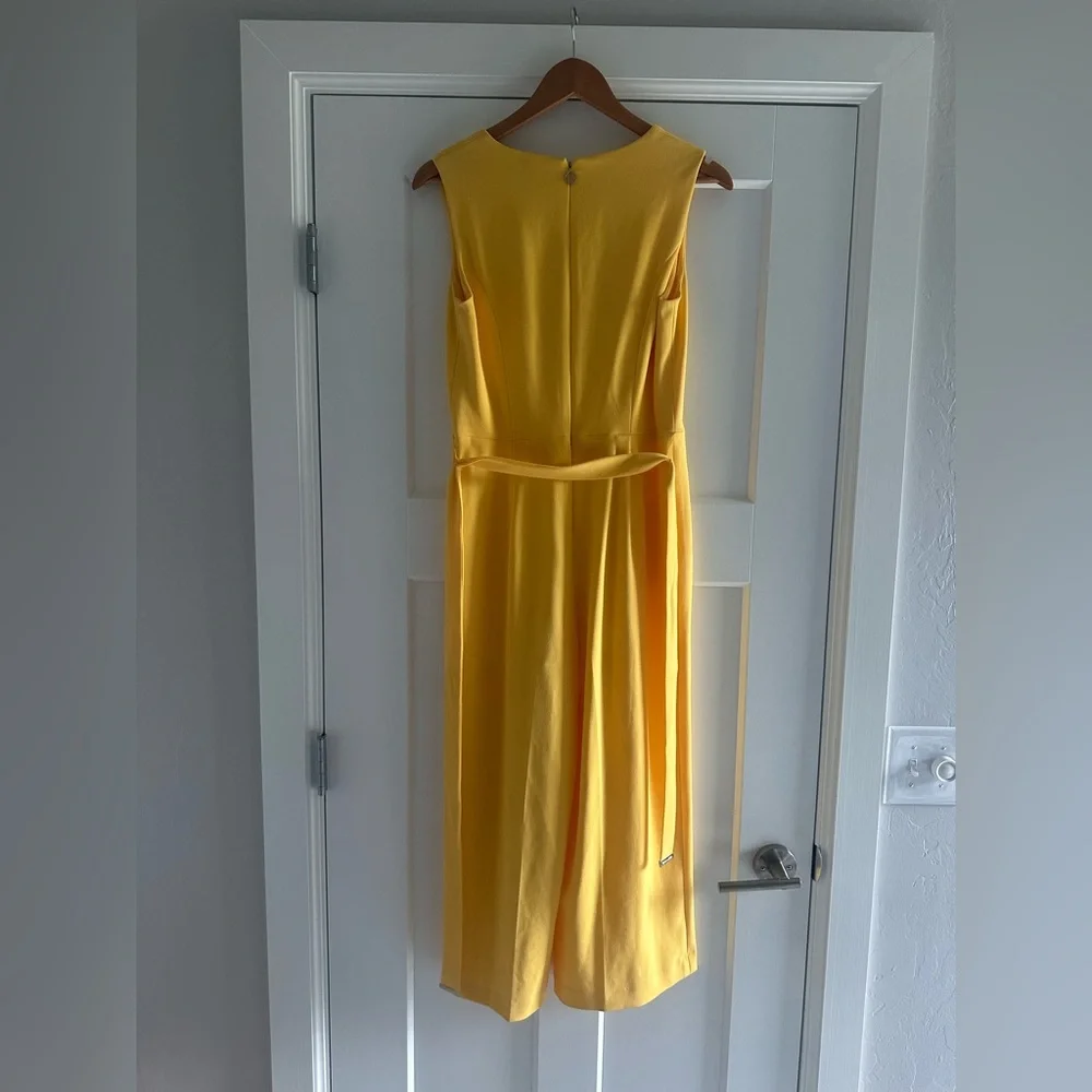 Tommy Hilfiger Yellow V-Neck Jumpsuit - Picture 6 of 10